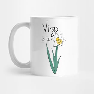 Virgo zodiac sign horoscope flower art Mug